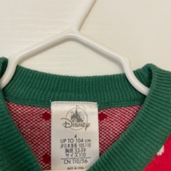 Spread Disney Magic: Festive 4T Mickey Sweater with Candy Canes - Picture 2 of 5